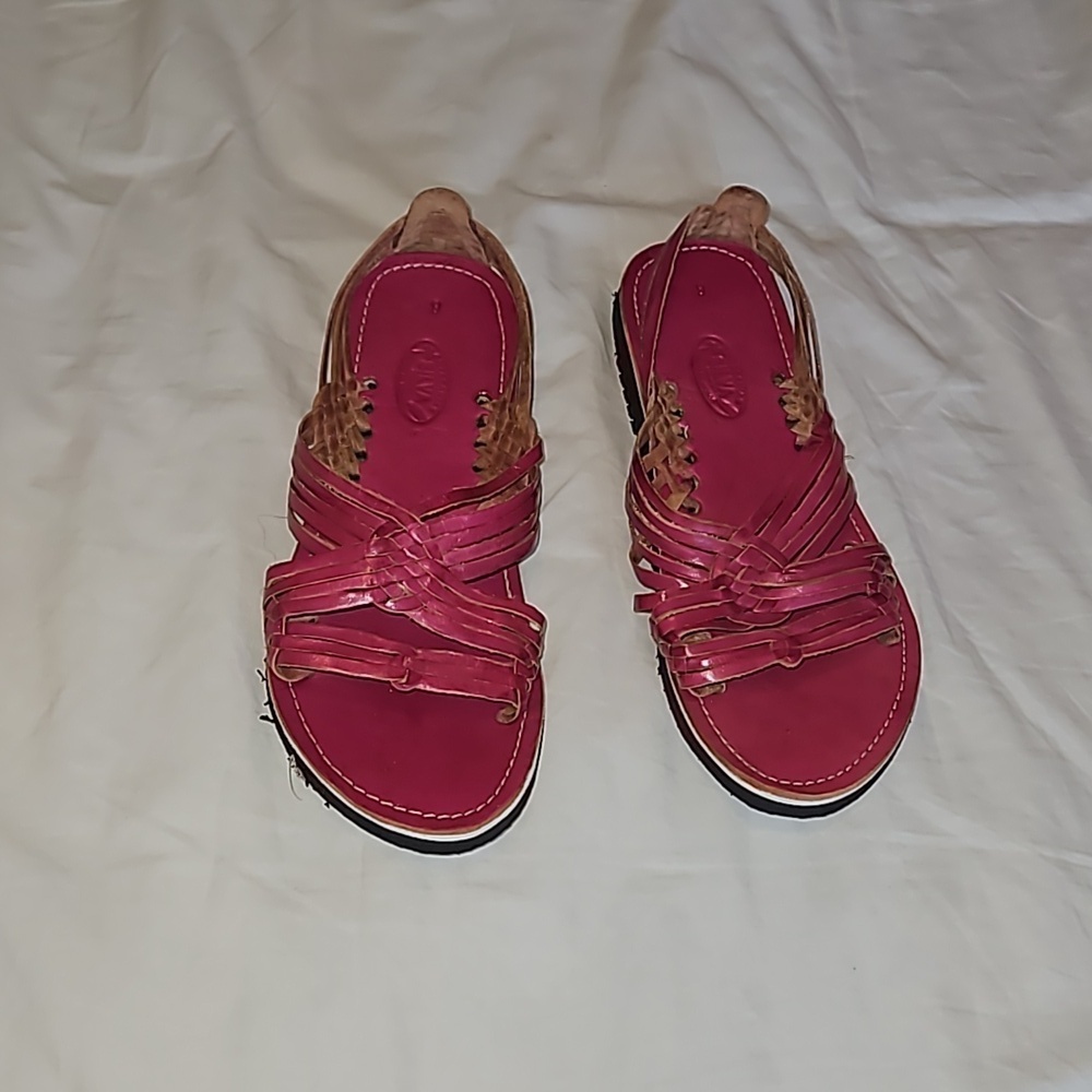 Mexican Pink Huaraches Size 9